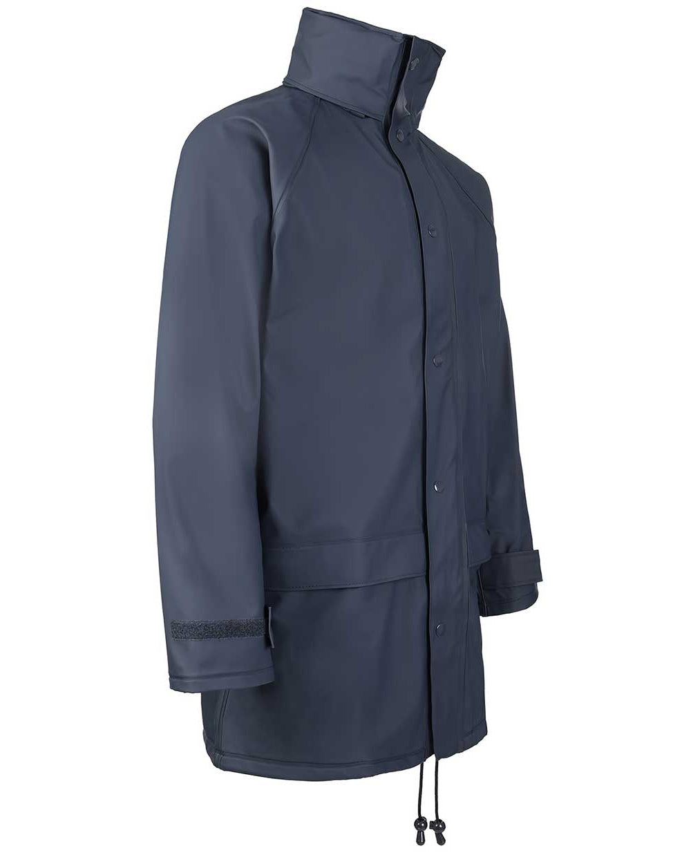 Navy Blue Coloured Fort Flex Jacket On A White Background 