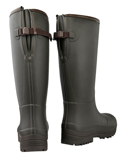Dark Brown coloured Pheasant Game 18&quot; 5mm Wellingtons on White background 
