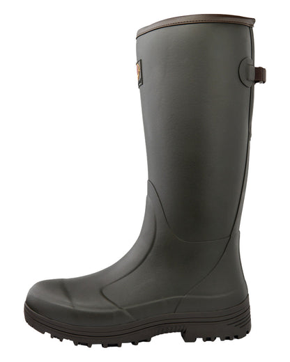 Dark Brown coloured Pheasant Game 18&quot; 5mm Wellingtons on White background 