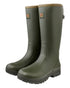 Dark Olive coloured Pheasant Game 18" 5mm Wellingtons on White background 