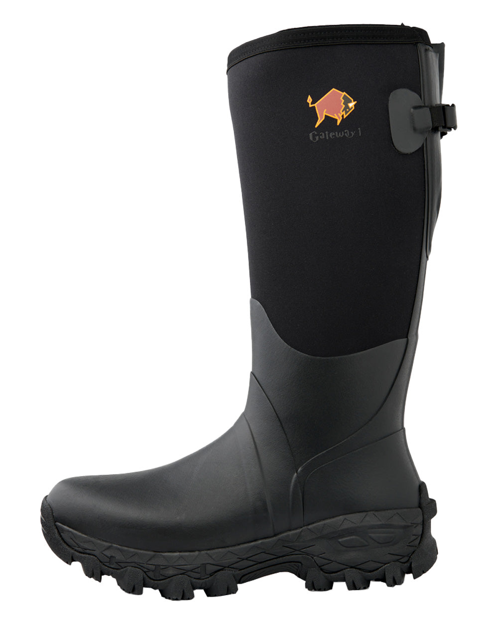 Black coloured Gateway1 Woodwalker 18&quot; 4mm Wellingtons on White background 