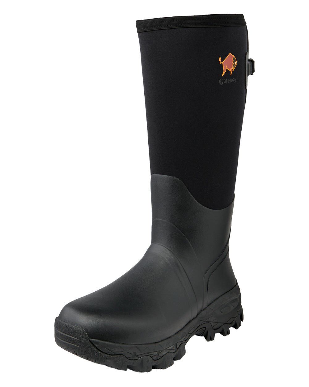 Black coloured Gateway1 Woodwalker 18&quot; 4mm Wellingtons on White background 
