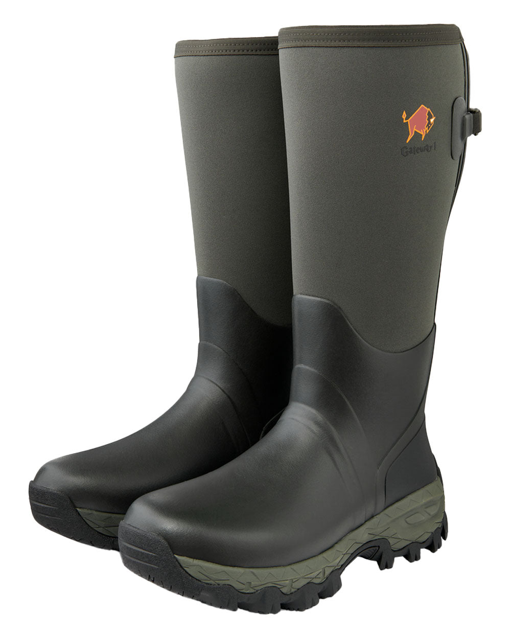 Forest coloured Gateway1 Woodwalker 18" 4mm Wellingtons on White background 
