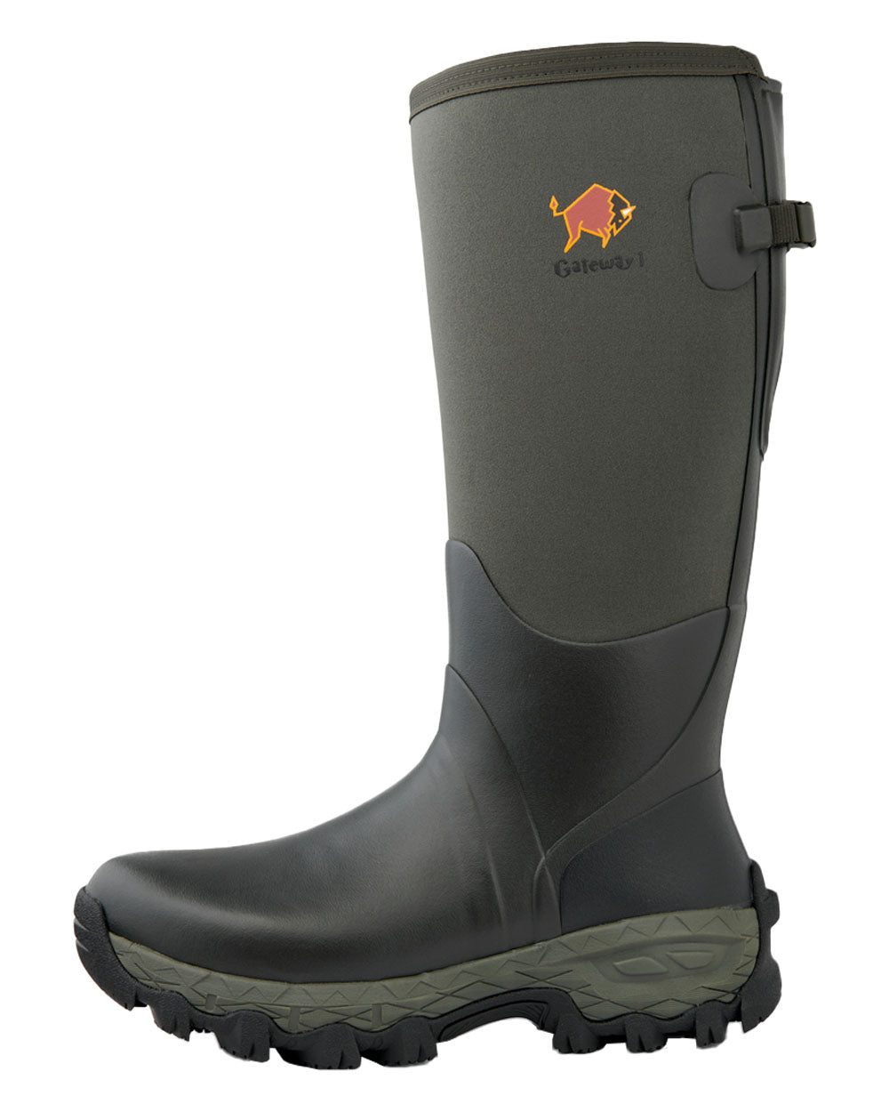 Forest coloured Gateway1 Woodwalker 18" 4mm Wellingtons on White background 