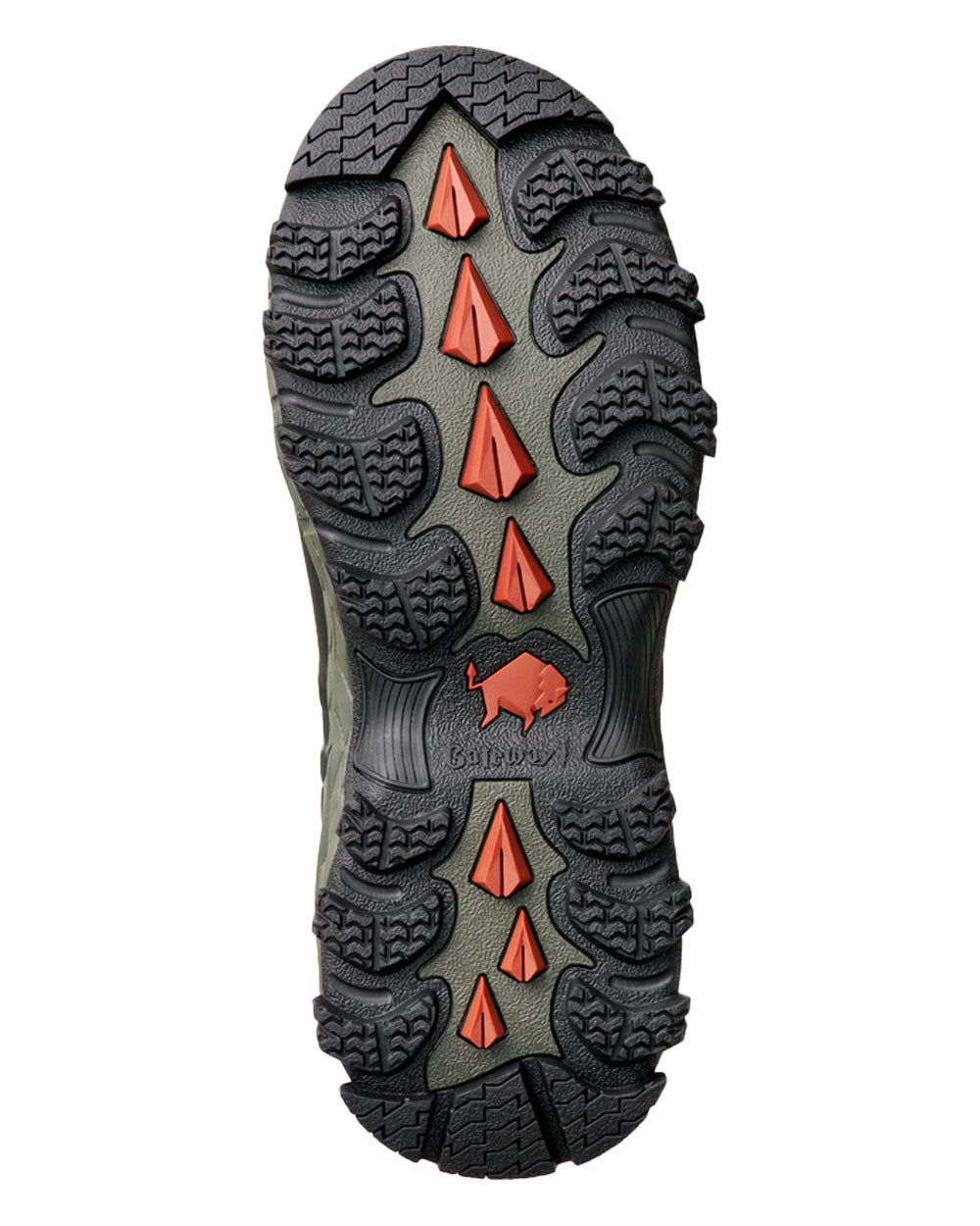 Forest coloured Gateway1 Woodwalker 18" 4mm Wellingtons Sole on White background 