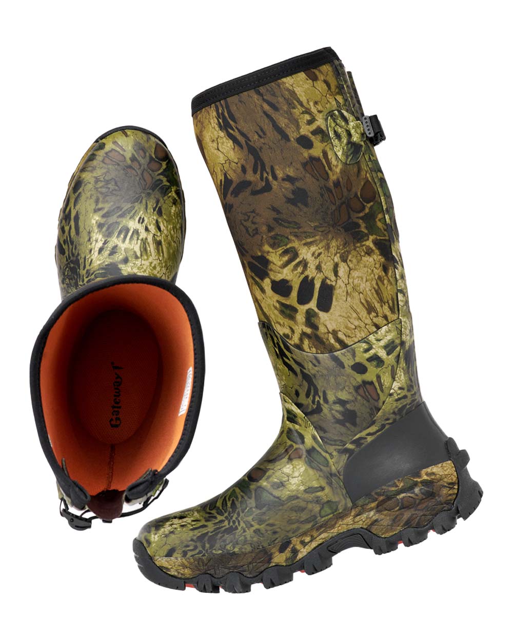 Prym1 Woodlands coloured Gateway1 Woodwalker 18" 4mm Wellingtons on White background 