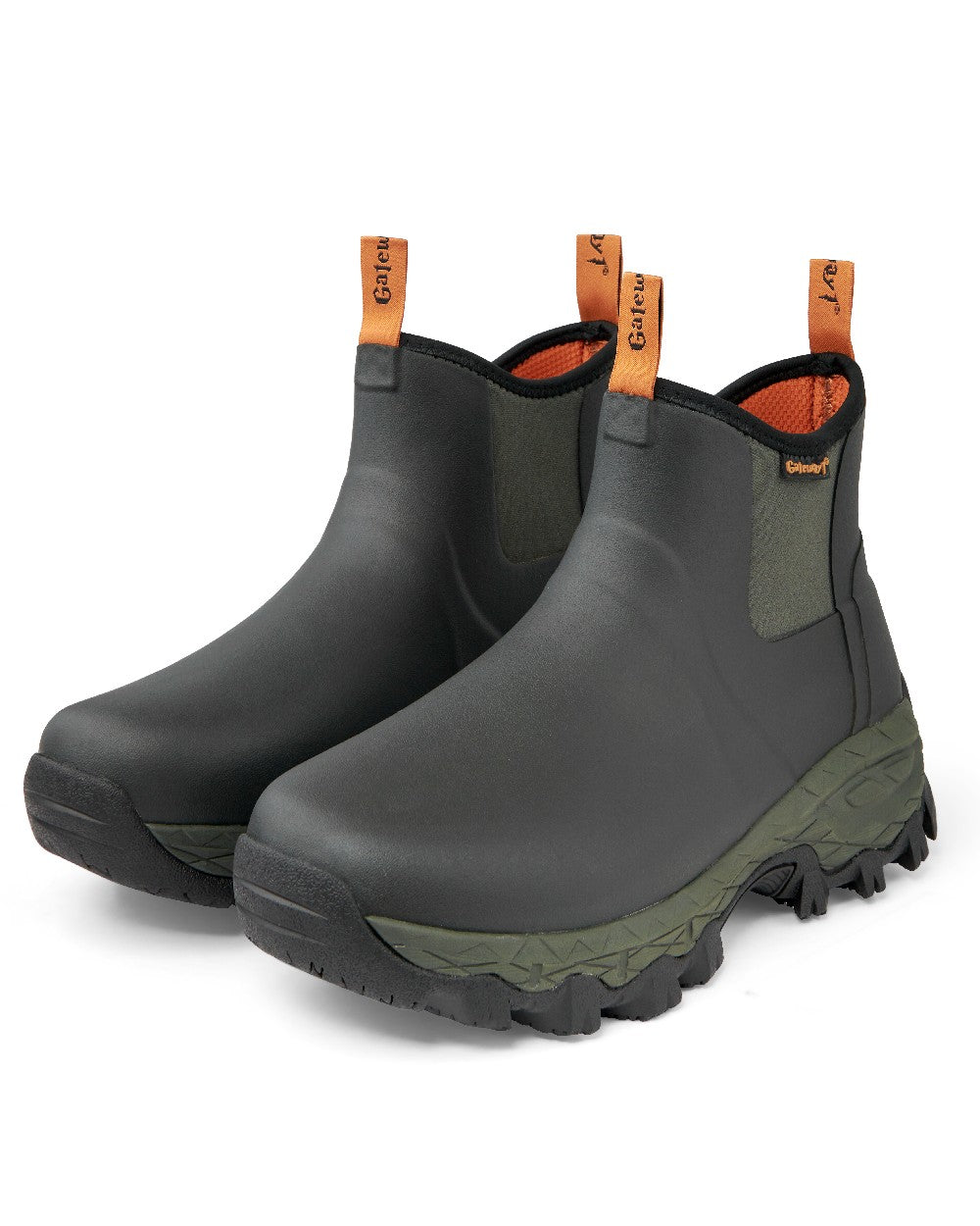 Forest coloured Gateway1 Woodwalker 7inch 4mm Boots on white background 