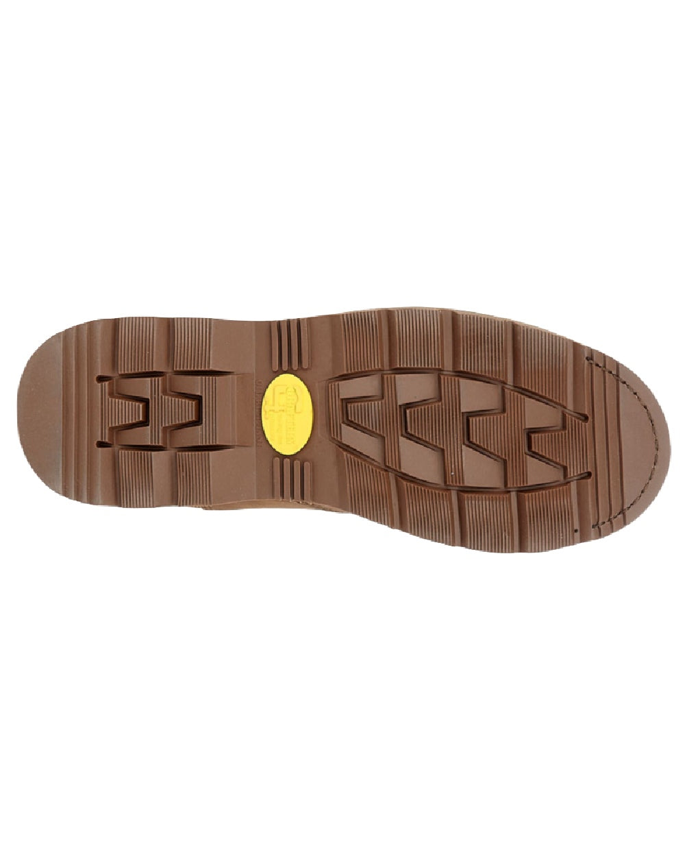 Dark Brown Coloured Grafters Twin Gusset Safety Dealer Boots on White Background
