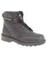 Black Coloured Grafters Apprentice 6 Eye Safety Boots on White Background
