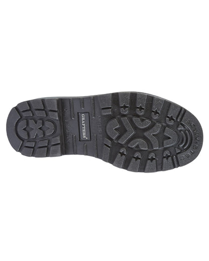 Black Coloured Grafters Apprentice 6 Eye Safety Boots on White Background
