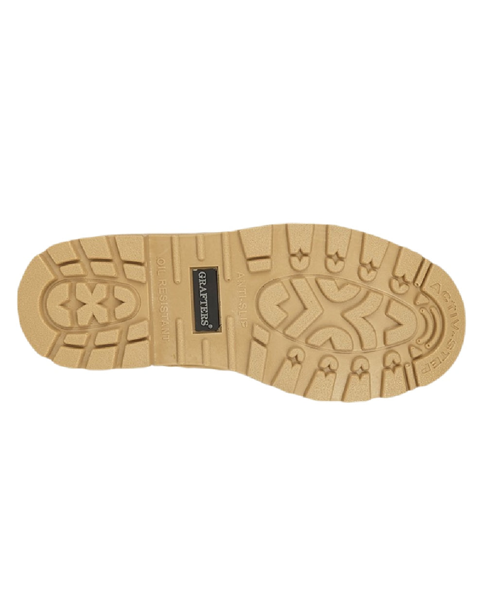 Honey Coloured Grafters Apprentice 6 Eye Safety Boots on White Background
