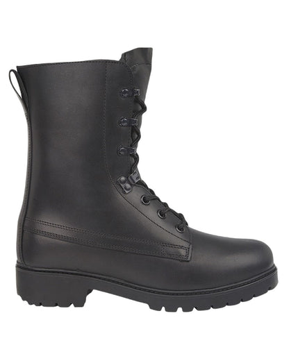 Black Coloured Grafters Assault Boots on White Background
