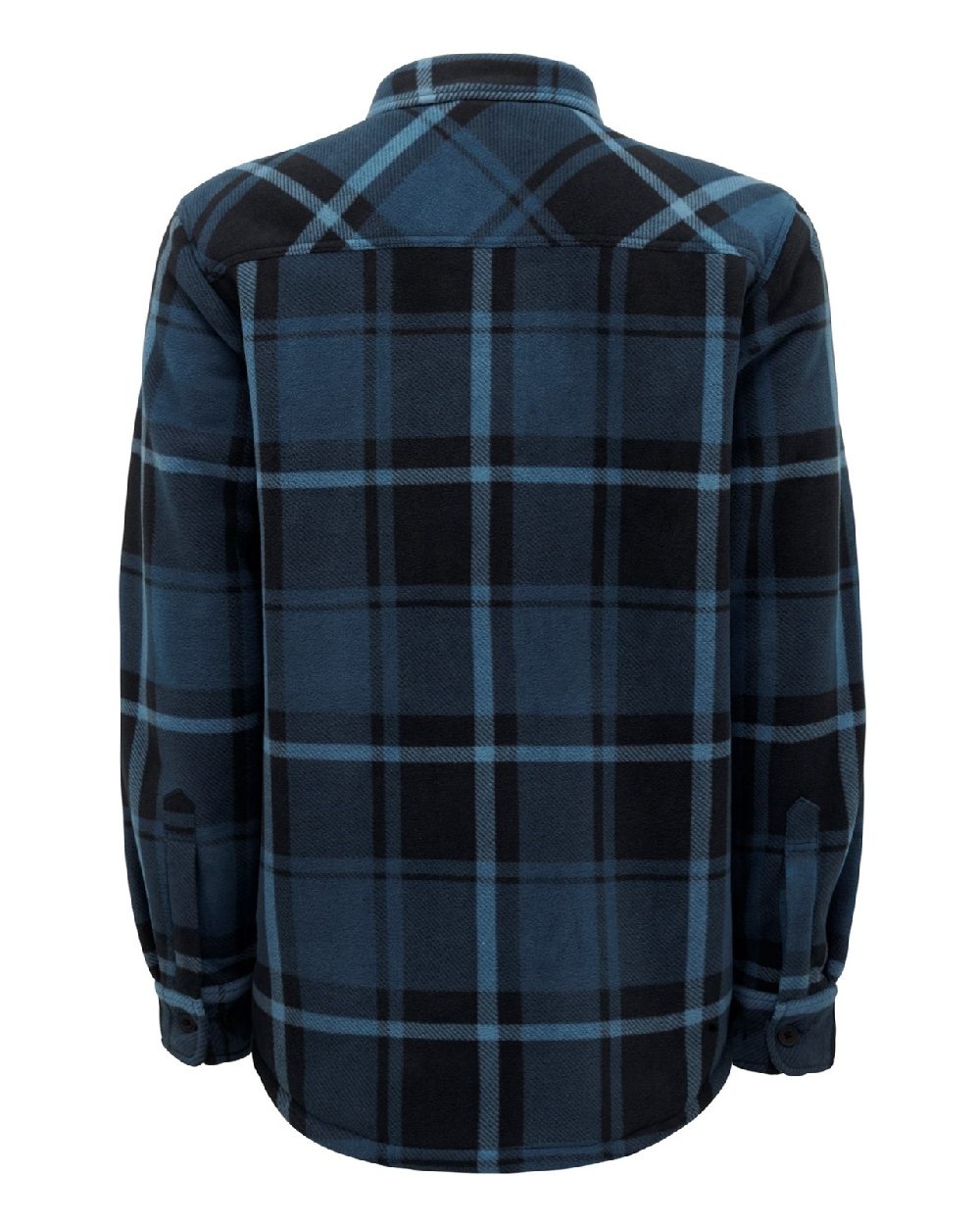 Blue Coloured Hard Yakka Mens Sherpa Jacket on White Background
