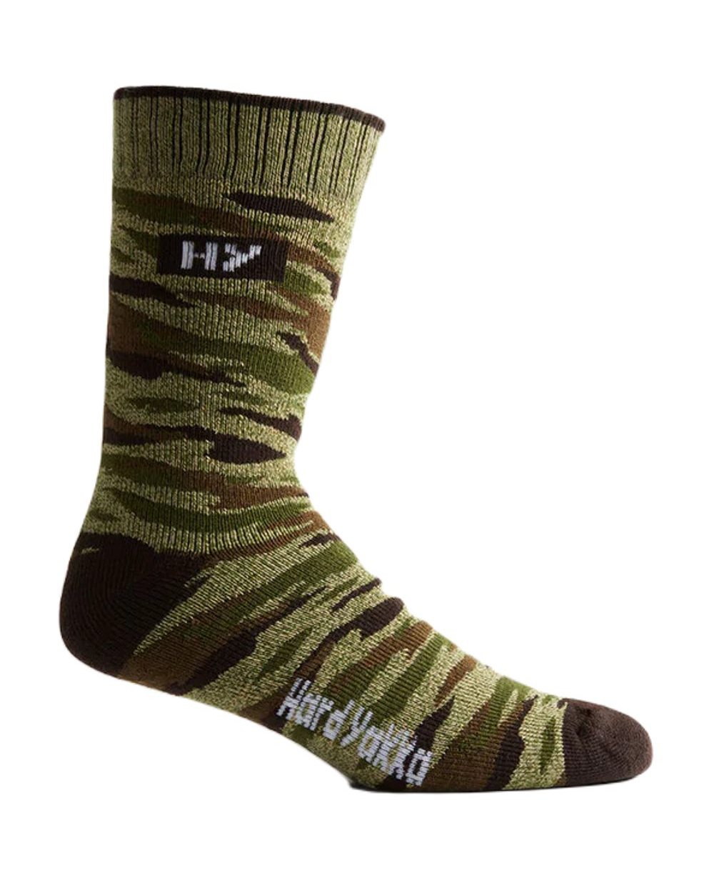 Multi Coloured Hard Yakka Crew Socks and Beanie Bundle on White Background
