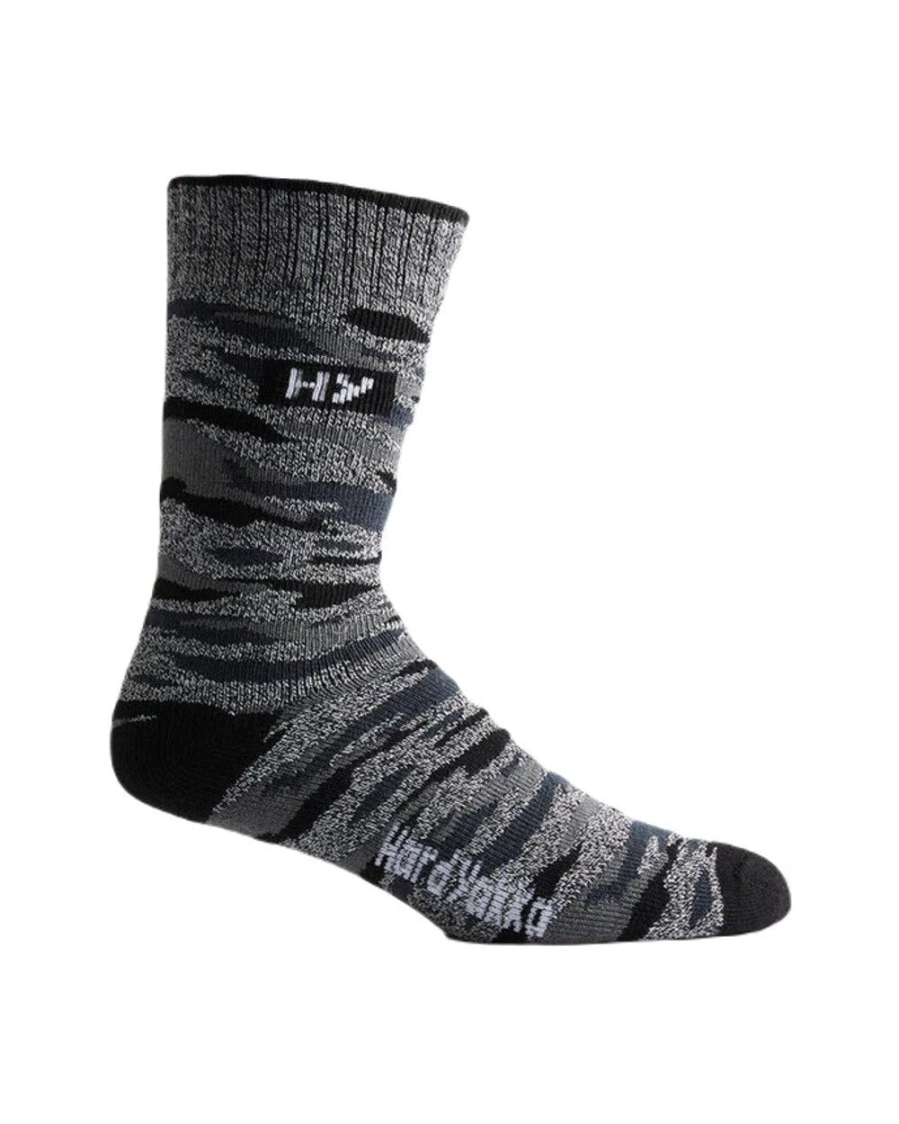 Multi Coloured Hard Yakka Crew Socks and Beanie Bundle on White Background
