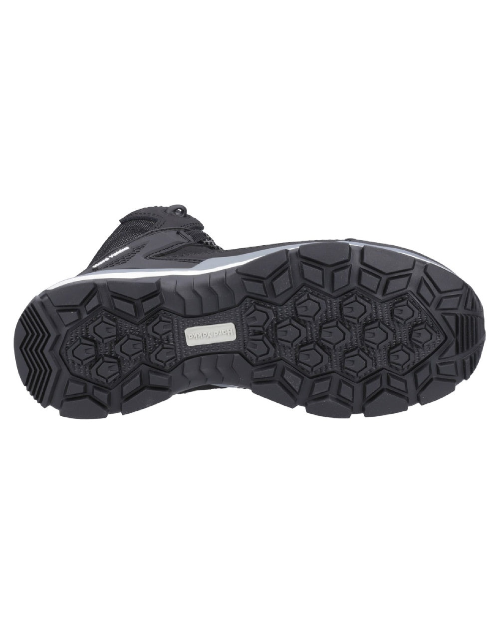 Black Coloured Hard Yakka Mens Atomic PR Hybrid Side Zip Safety Boots on White Background

