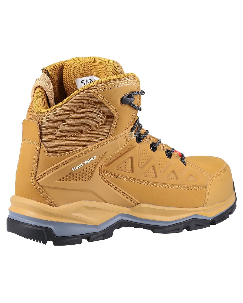 Wheat Coloured Hard Yakka Mens Atomic PR Hybrid Side Zip Safety Boots on White Background
