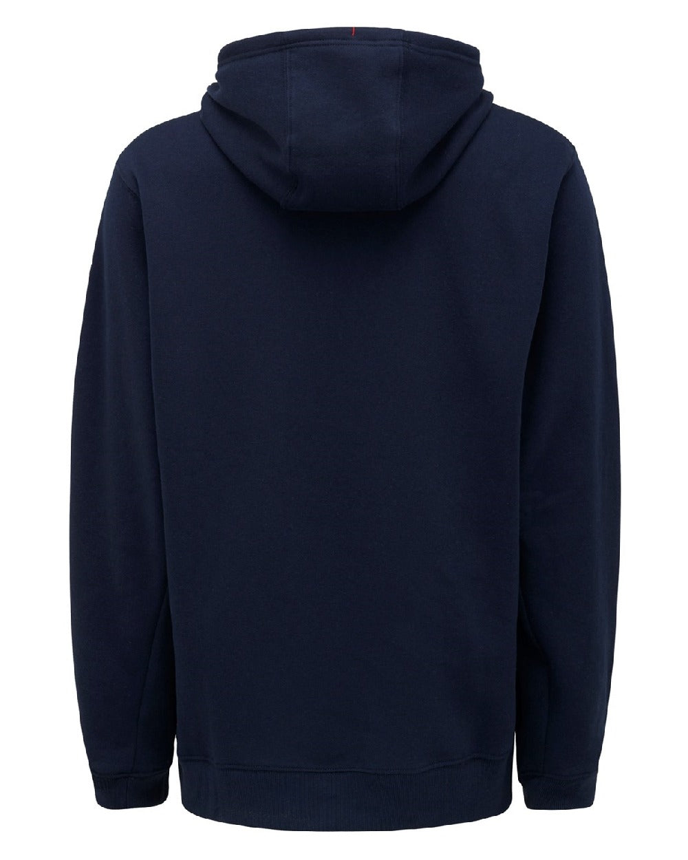 Navy Coloured Hard Yakka Mens Brushed Fleece Hoodie on White Background
