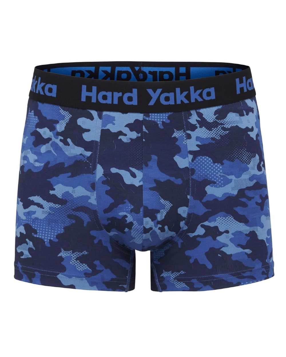 Multi Coloured Hard Yakka Mens Cotton Trunk Five Pack on White Background
