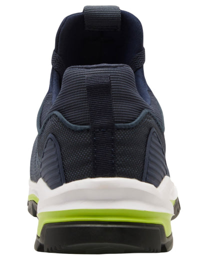 Navy Coloured Hard Yakka Mens Icon PR Sport Safety Trainers on White Background
