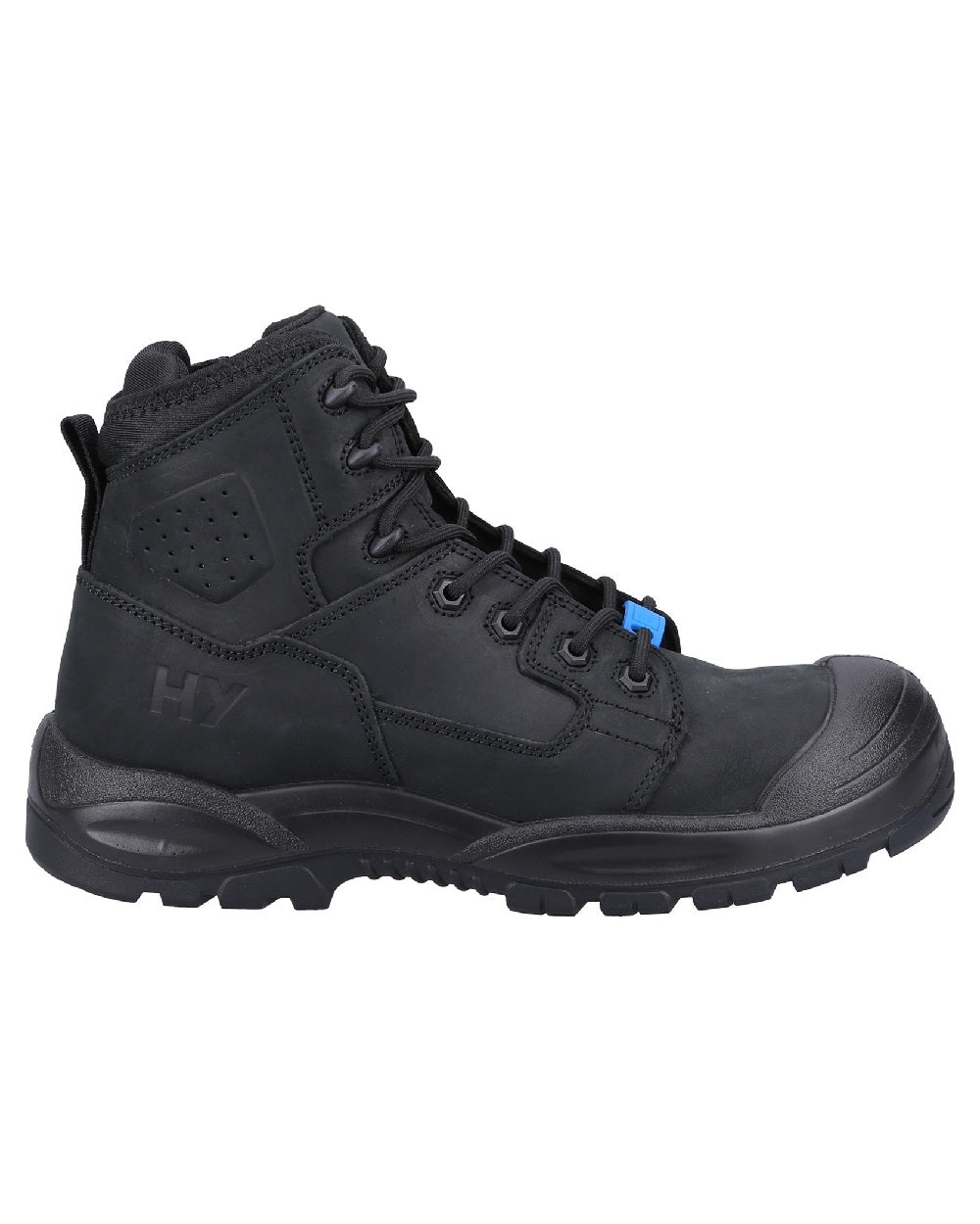 Black Coloured Hard Yakka Mens Legend PR Safety Boots on White Background
