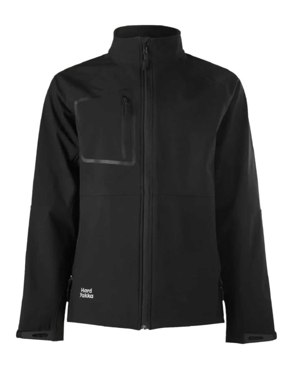 Black Coloured Hard Yakka Mens Toughmaxx Water Resistance Jacket on White Background
