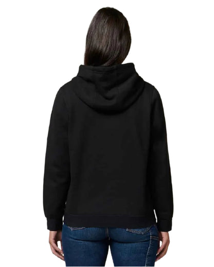 Black Coloured Hard Yakka Womens Gladiator Hoodie on White Background
