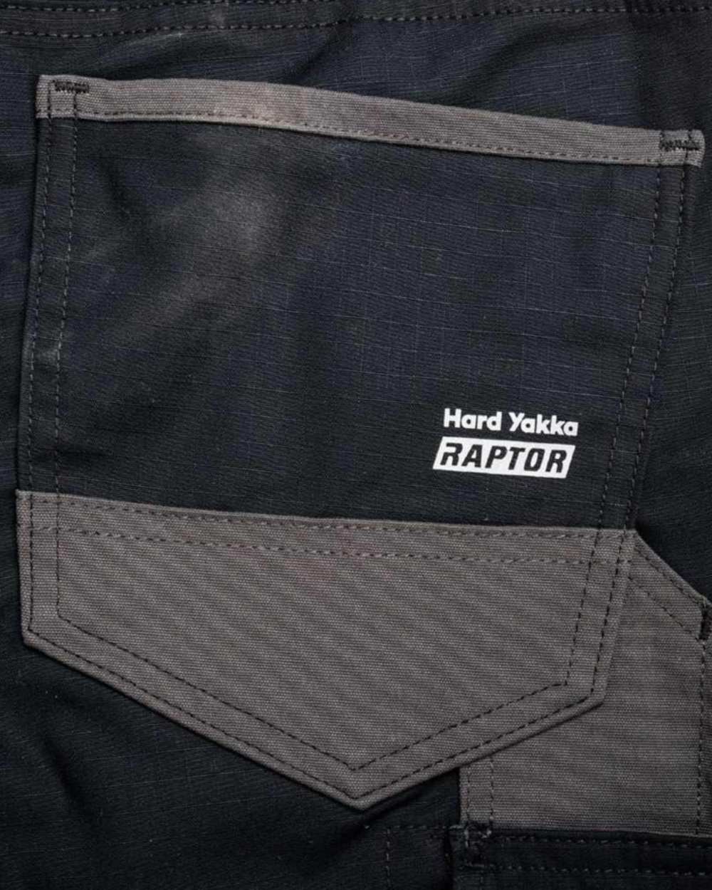 Black Coloured Hard Yakka Womens Raptor Cuffed Trousers on White Background
