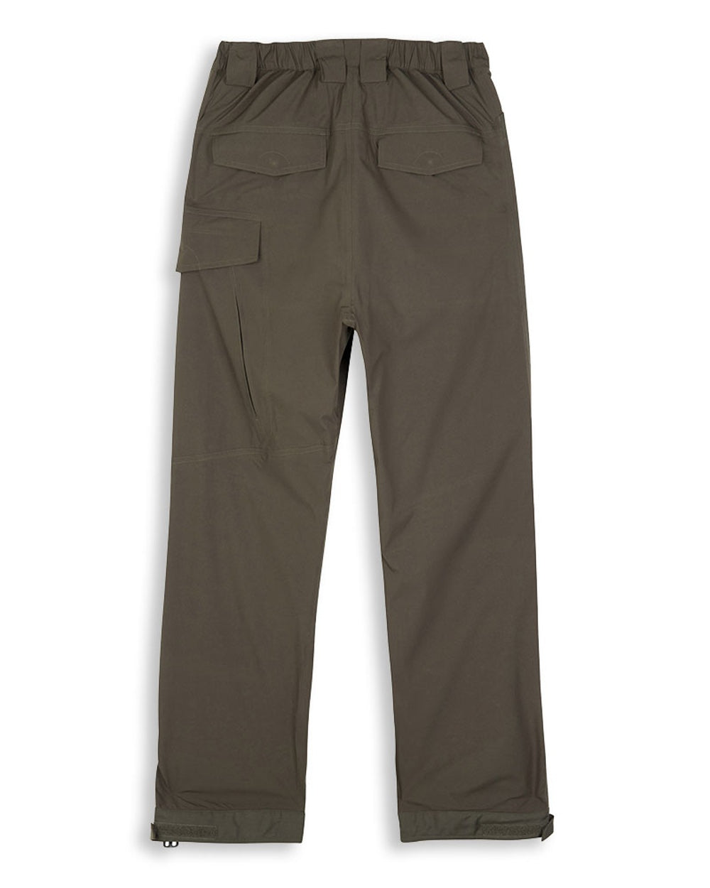 Green coloured Hoggs of Fife Culloden Waterproof Trousers on white background