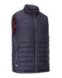 Navy/Merlot coloured Hoggs of Fife Kingston Rip-Stop Gilet on white background 