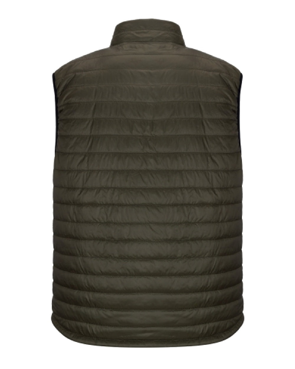 Olive Merlot coloured Hoggs of Fife Kingston Rip-Stop Gilet on white background 