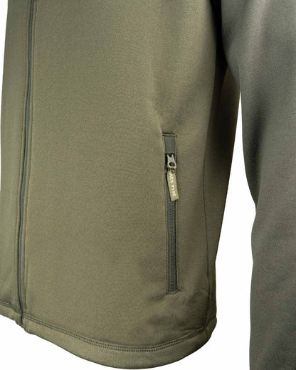 Green coloured Jack Pyke Ashcombe Technical Fleece on White background 