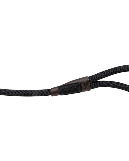 Black coloured Jack Pyke Dog Slip Lead on white background 