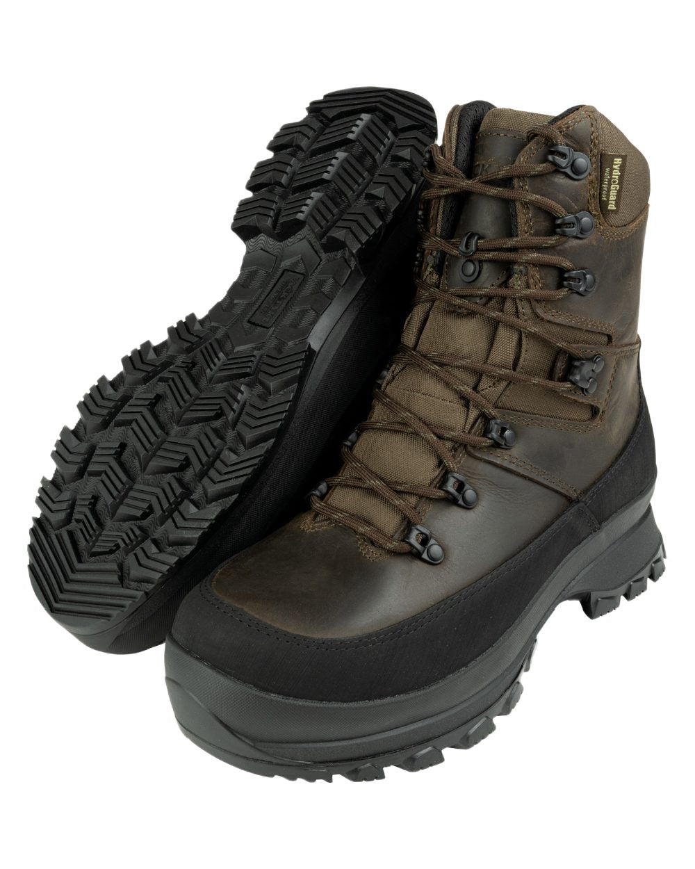 Brown Coloured Jack Pyke Field Boots on White Background
