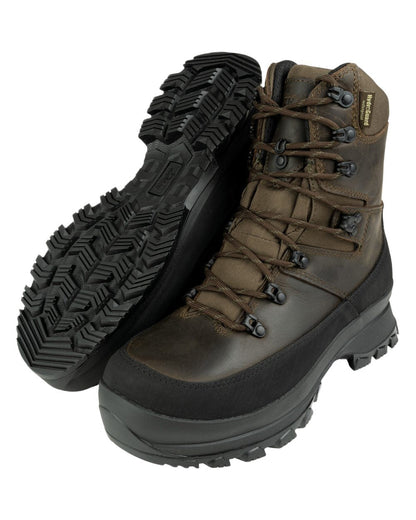 Brown Coloured Jack Pyke Field Boots on White Background
