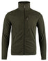 Green coloured Jack Pyke Lightweight Z Fleece Jacket on White Background