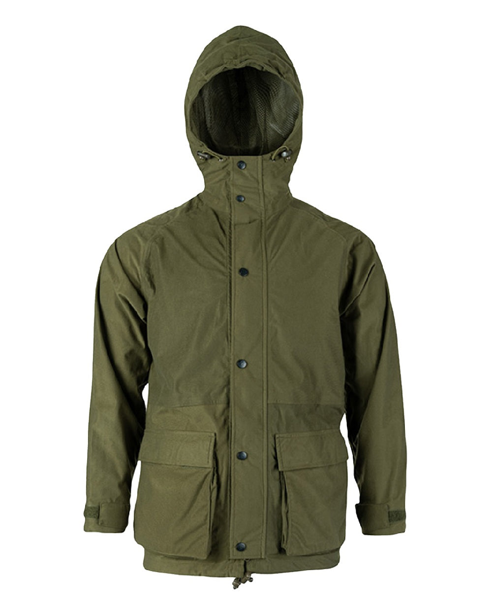 Green coloured Jack Pyke Rannock Jacket on White background 