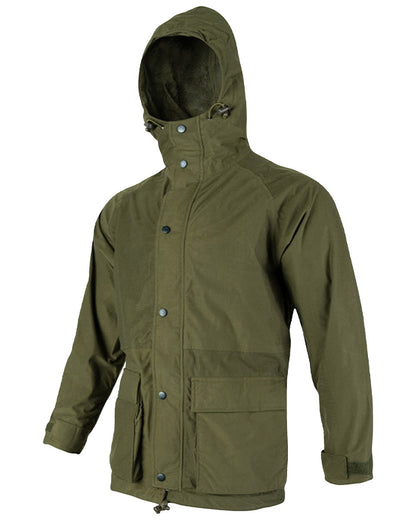 Green coloured Jack Pyke Rannock Jacket on White background 