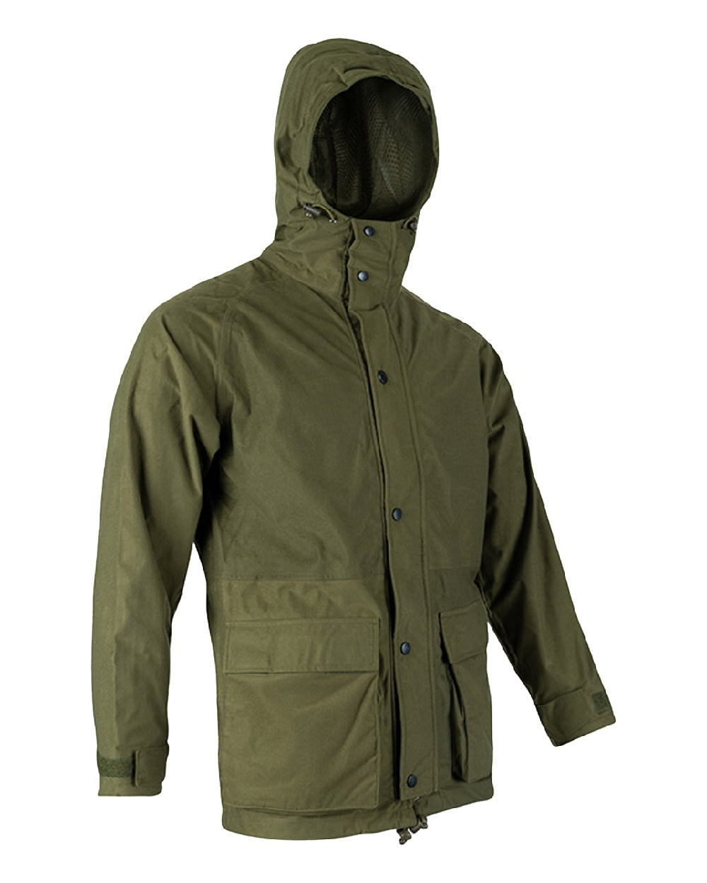 Green coloured Jack Pyke Rannock Jacket on White background 