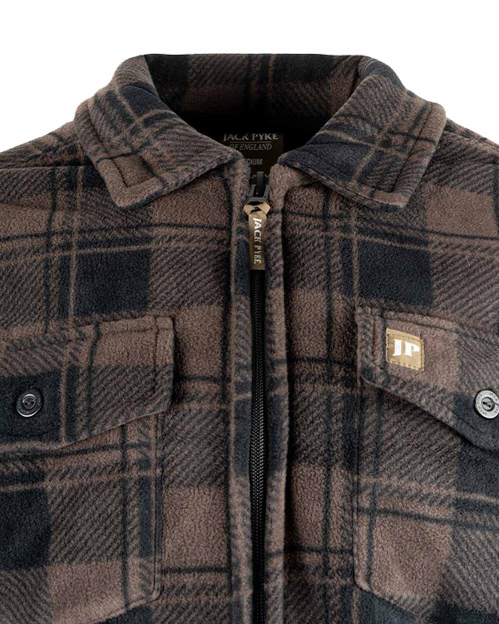 Brown coloured Jack Pyke Tundra Shirt on White Background 