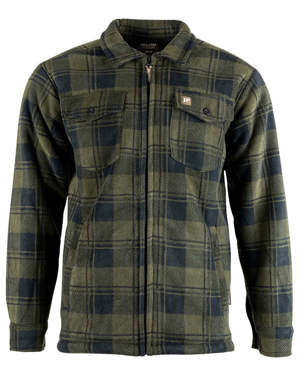 Green coloured Jack Pyke Tundra Shirt on White Background 
