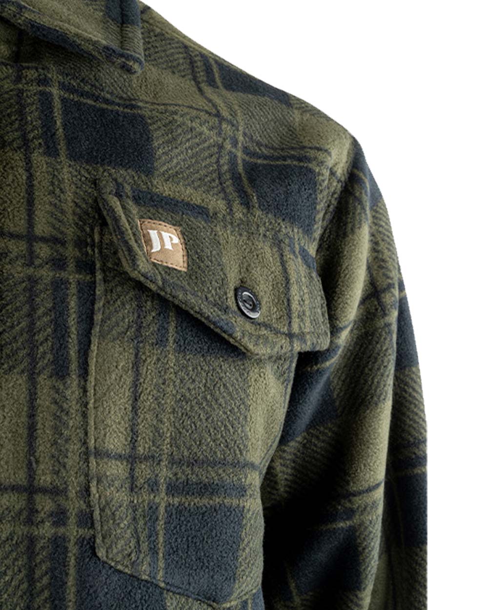 Green coloured Jack Pyke Tundra Shirt on White Background 