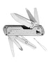 Stainless Steel Coloured Leatherman Free T4 Multi-Tool On A White Background 
