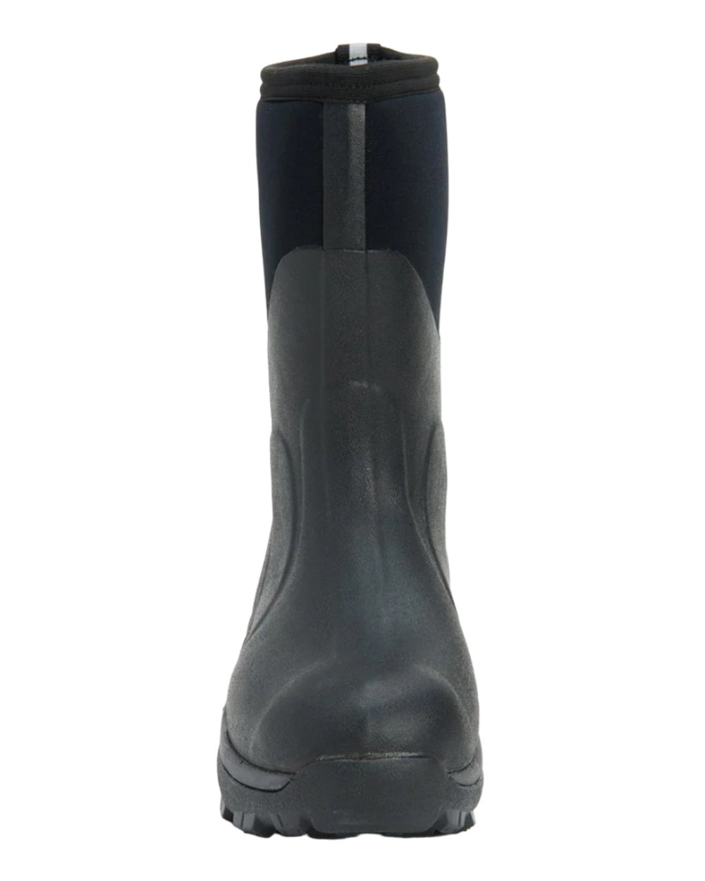 Black Coloured Muck Boots Arctic Sport Mid Wellingtons On A White Background