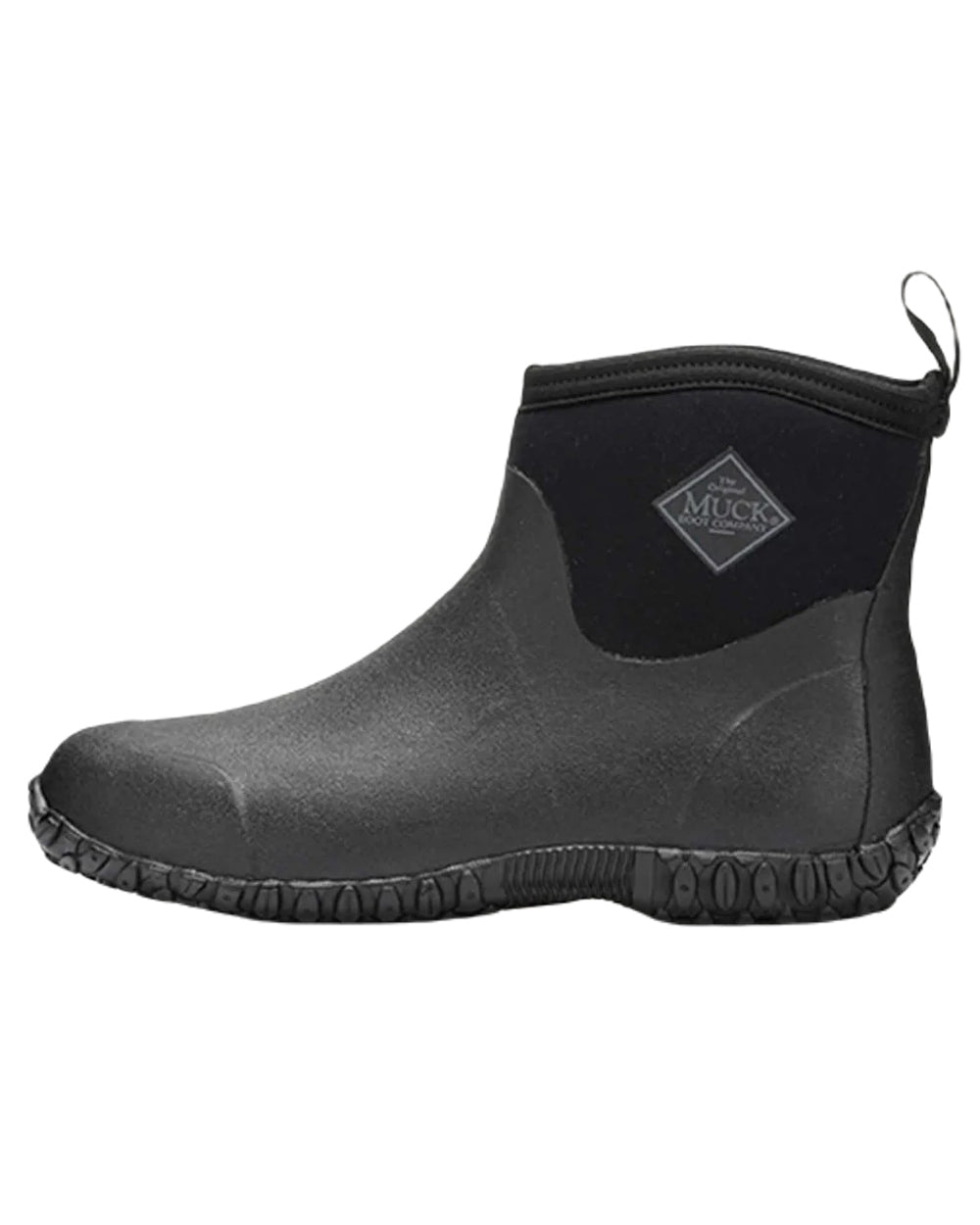 Black Coloured Muck Boots Mens RHS Muckster II Ankle Boots On A White Background 