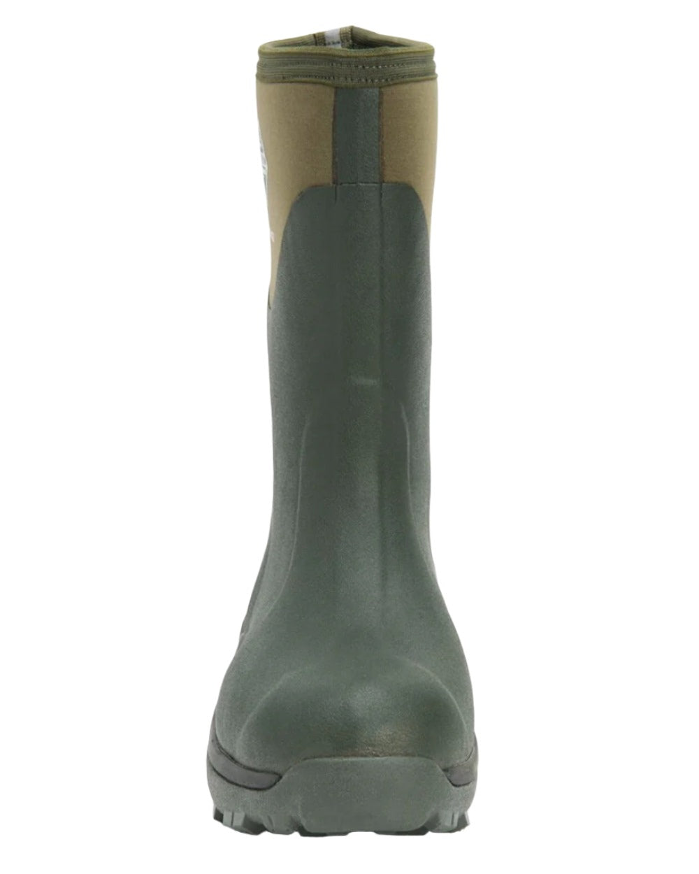 Moss Coloured Muck Boots Muckmaster Mid Wellingtons On A White Background