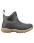 Olive Herringbone Print Coloured Muck Boots Womens Arctic Sport II Ankle Boots on White Background
