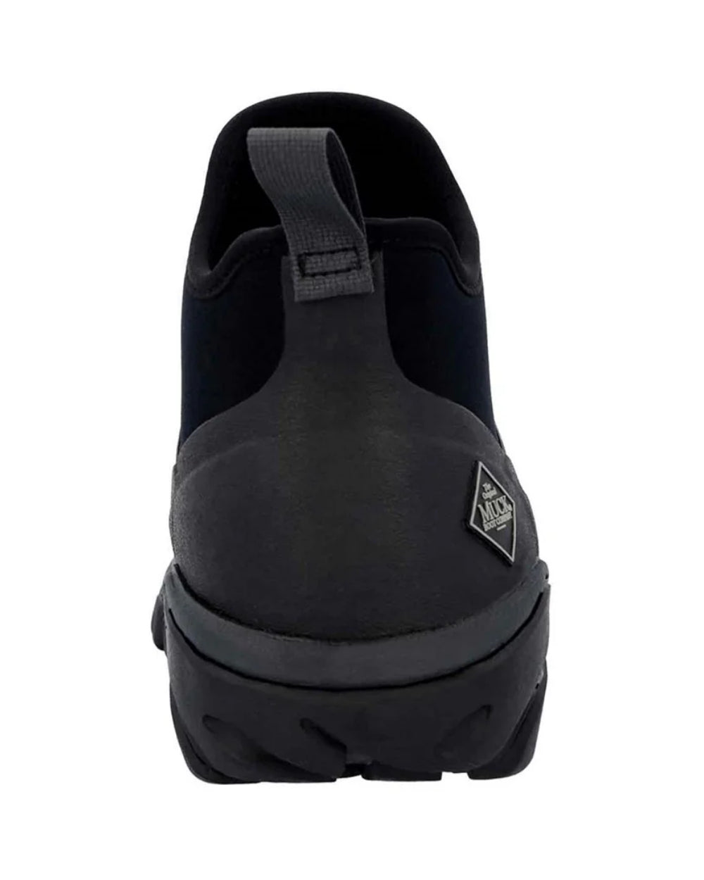 Black Coloured Muck Boots Mens Woody Sport Ankle Boots On A White Background 