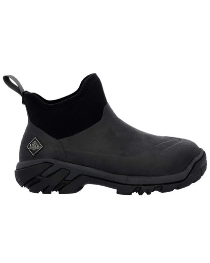 Black Coloured Muck Boots Mens Woody Sport Ankle Boots On A White Background 