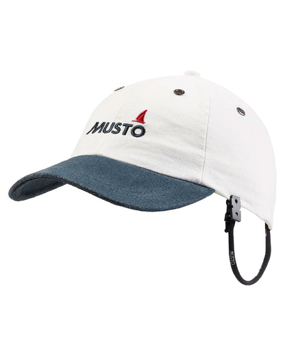 Antique Sail White coloured Musto Evolution Original Crew Cap on White background 